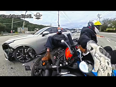 Insane Motorcycle Crashes & Moto Moments ! | CrashBanditoNL thumbnail