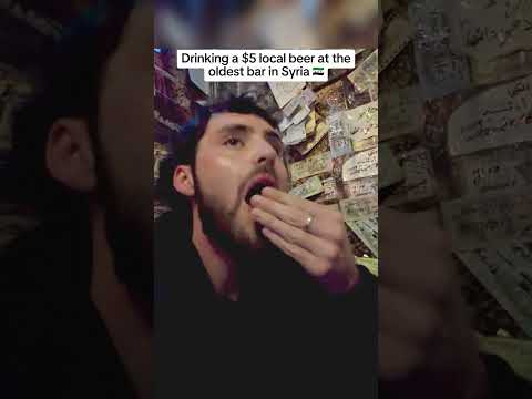 This is what a $5 beer looks like in Syria’s oldest bar 🇸🇾 thumbnail