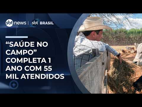 Programa “Saúde no Campo” completa 1 ano com  55 mil beneficiados em áreas rurais | #SBTBrasil thumbnail
