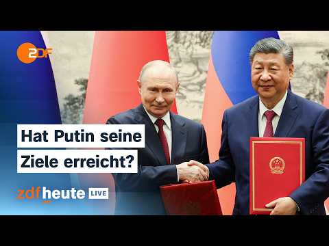 Putin und Xi: Es geht um Wirtschaft, Pipelines und den Krieg gegen die Ukraine I ZDFheute live thumbnail