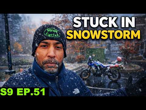 I Got Stuck in a Rare Snowstorm in North Carolina ?? S9 EP 51 | Pakistan to Americas Motorcycle thumbnail