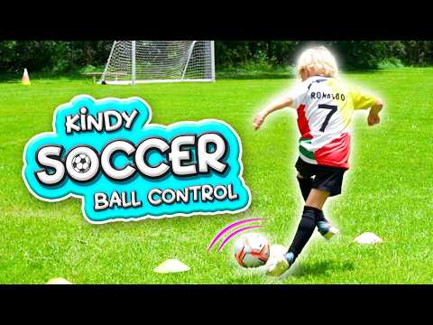 Kindergarten SOCCER skills (Lesson 8): Close ball control ⚽️ thumbnail