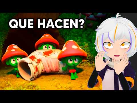 ESTOS PITUFOS SON MALVADOS! | ChuyMine REACCIONA a Sprite Fright Español Latino thumbnail