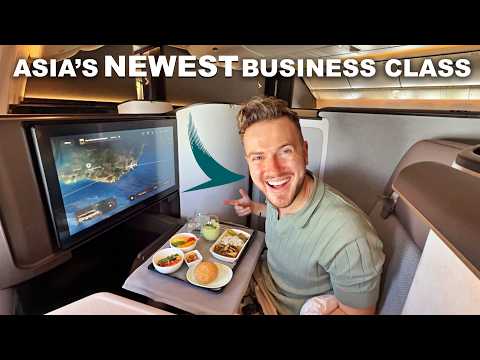 Cathay Pacific BRAND NEW Business Class (This is SO Good) thumbnail