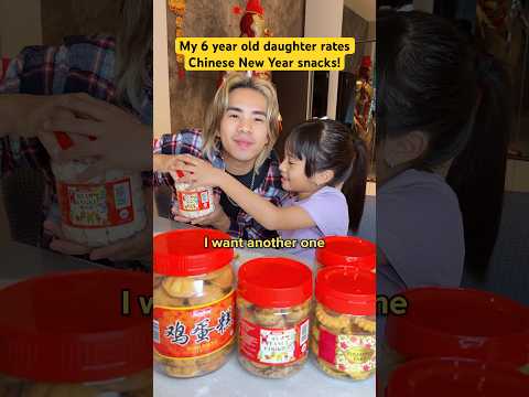 My 6 year old daughter rates Chinese New Year snacks! thumbnail