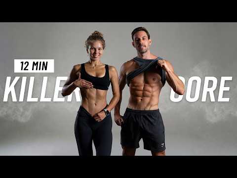 12 MIN KILLER CORE/AB WORKOUT (At Home, No Equipment) thumbnail