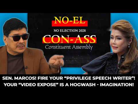 Sen. Marcos, Walang Pumapatol Na Legitimate Media Dahil Adelantadong MARITES Ka! thumbnail