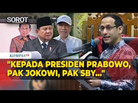Nadiem Ucapkan Terima Kasih ke Majelis Hakim hingga Prabowo, Jokowi dan SBY saat Bacakan Pleidoi thumbnail