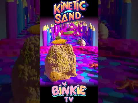 🥒🎳 Learn Vegetables C Is for Cucumber Kinetic Sand Bowling Ball Smash | Binkie TV thumbnail