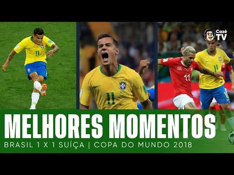 MELHORES MOMENTOS: BRASIL 1 X 1 SUÍÇA | 1ª RODADA DA COPA DO MUNDO 2018 thumbnail