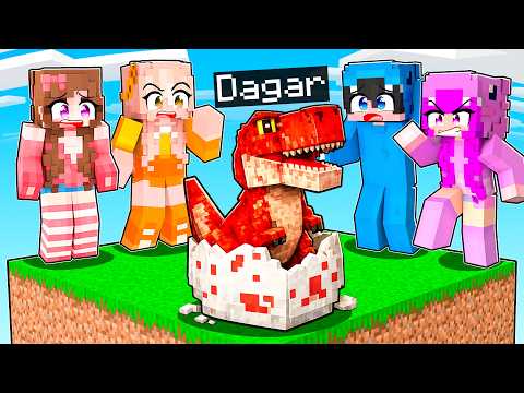 Me Hice pasar por BEBÉ T-REX en UN CHUNK en Minecraft! thumbnail