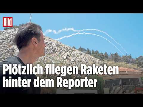 RAKETEN MITTEN IM INTERVIEW: Israel feuert Hisbollah-Stellungen im Libanon an thumbnail