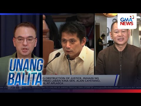 Reklamong obstruction of justice laban kina Sen. Alan Cayetano | Unang Balita thumbnail
