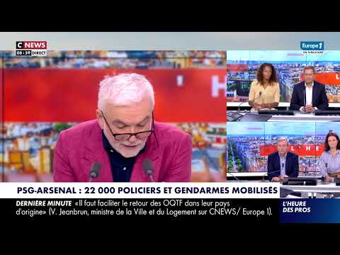 Pascal Praud : "PSG/Arsenal : 22.000 policiers et gendarmes mobilisés" thumbnail