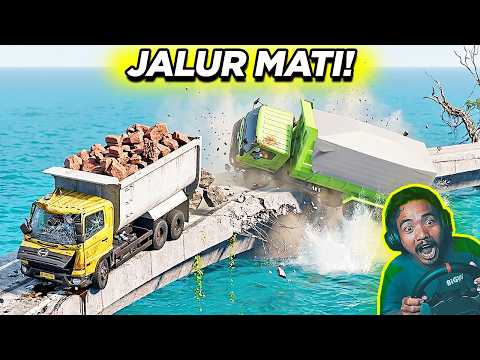 KORBAN JALUR MATI! Truk Hino Berakhir Tragis - BeamNG.drive thumbnail