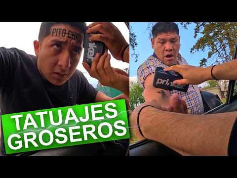 Finjo ser Tatuador y les hice tatuajes Falsos (BROMA) thumbnail