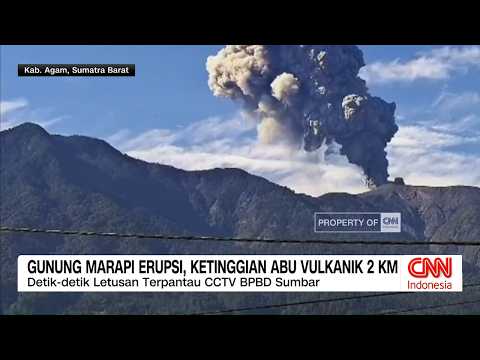 Gunung Marapi Erupsi, Ketinggian Abu Vulkanik 2 Km thumbnail