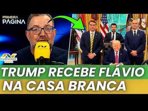 HISTÓRICO | Trump recebe Flávio Bolsonaro na Casa Branca thumbnail
