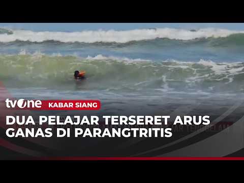 Belasan Tim SAR Evakuasi 2 Pelajar Terseret Ombak Parangtritis | Kabar Siang thumbnail