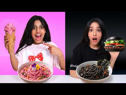 وردي ضد أسود🖤 🍓 أقوى تحدي أكل مع شفا! thumbnail