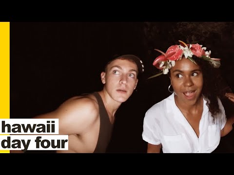 ACTUALLY DOING COOL THINGS IN HAWAI'I: HULA + LAVA TUBES + HOT YOGA | hawaii day 4 | DamonAndJo thumbnail