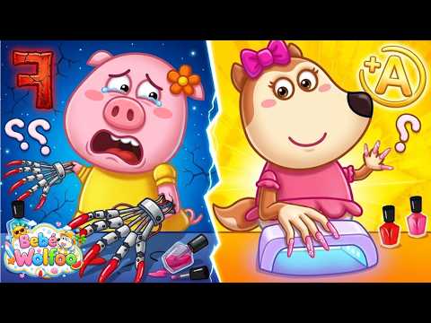 Bebé Wolfoo | ¡Manicura Divertida para Niños! | Dibujos animados para niños thumbnail