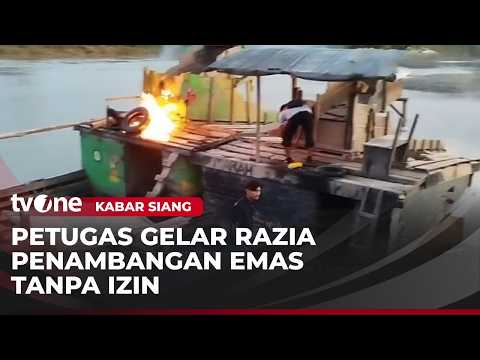 Aktivitas Tambang Emas Ilegal di  Sijunjung Terjaring Razia | Kabar Siang thumbnail
