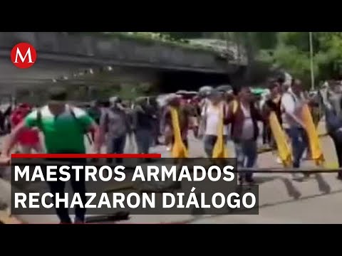 CNTE rechazó diálogo y llegaron armados al Zócalo mientras gobierno insiste en negociar thumbnail