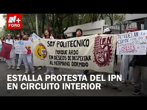 Alumnos del IPN marchan por circuito interior tras reunión fallida en el Canal Once thumbnail