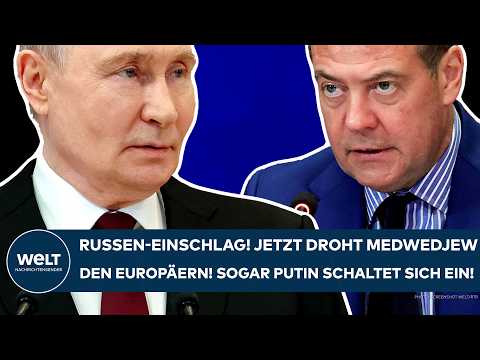 UKRAINE-KRIEG: Russen-Einschlag! Jetzt droht Medwedjew den Europäern! Sogar Putin schaltet sich ein! thumbnail