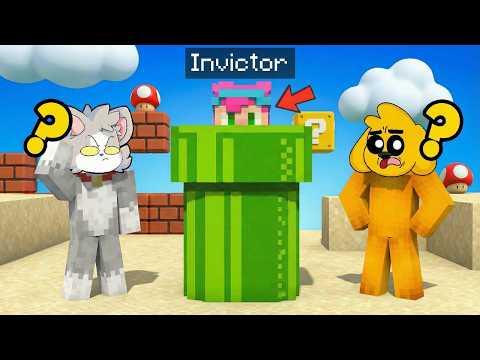 Me Escondo en la TUBERÍA SECRETA DE SUPER MARIO GALAXY en el Escondite en MINECRAFT 😂 thumbnail