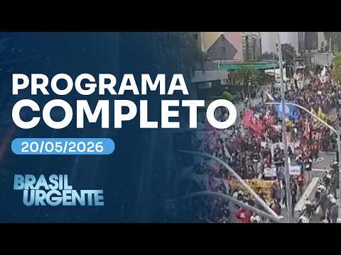 Alunos de USP, Unesp e Unicamp fazem manifestação em SP | BRASIL URGENTE - 20/05/2026 thumbnail