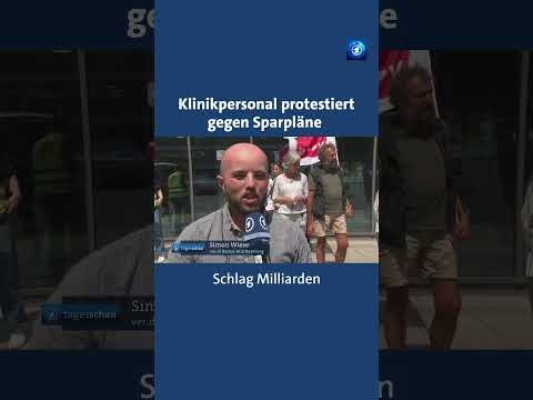 Gesundheitsreform: Klinikpersonal protestiert gegen Sparpläne #tagesschau #nachrichten thumbnail