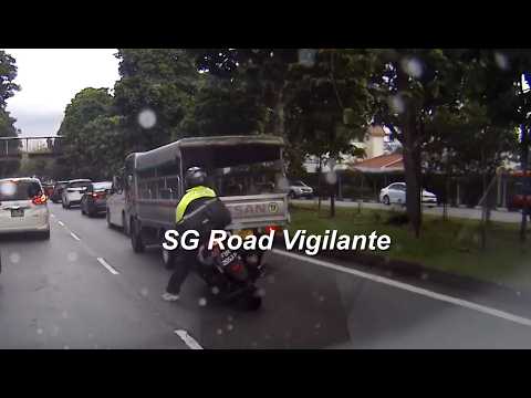 12may2026  Braddell road #FBR2553P yamaha aerox lane splitting motorcyclist crash into lorry thumbnail