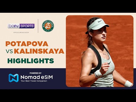 Anastasia Potapova vs Anna Kalinskaya | Roland-Garros 2026 | Match Highlights thumbnail