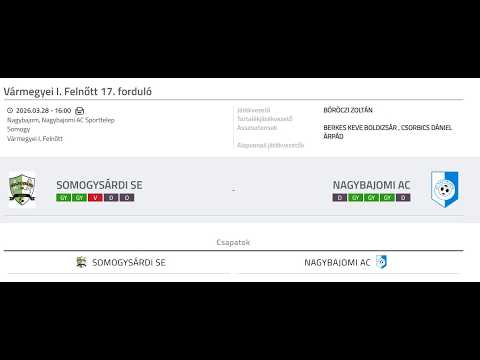 SOMOGYSÁRDI SE - NAGYBAJOMI AC thumbnail