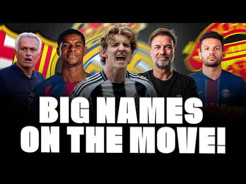 🚨 MOURINHO-KLOPP-REAL! TWO BIG NAMES TO LEAVE! RASHFORD, BARÇA ALTERNATIVES, GORDON, RAMOS… thumbnail