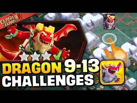 Easily 3 Star Dragon Escape Challenges 9-13 (Clash of Clans) thumbnail