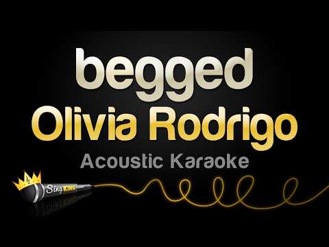 Olivia Rodrigo - begged (Acoustic Karaoke) thumbnail