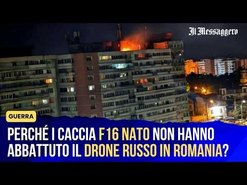 Perché gli F16 Nato non hanno abbattuto il drone russo in Romania? I caccia in volo per 40 minuti thumbnail