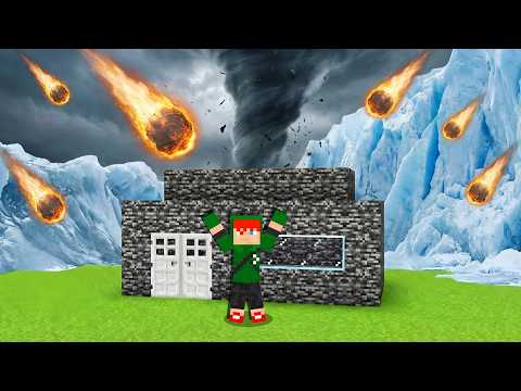 CASA SEGURA VS DESASTRES NATURAIS NO MINECRAFT!! thumbnail