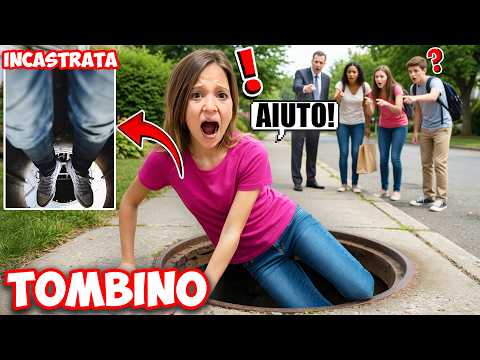 FIGLIACHIARA E' CADUTA NEL TOMBINO E LE SI SONO INCASTRATE LE GAMBE , CHIEDE AIUTO A MAMMAGIULIA thumbnail