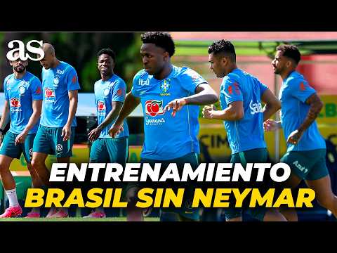 ENTRENAMIENTO DE LA SELECCIÓN BRASILEÑA con VINICIUS y sin NEYMAR preparando EL MUNDIAL 2026 thumbnail
