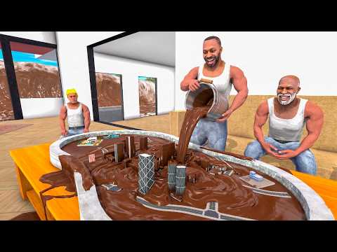 Franklin Found Tiny Chocolate City & Control Entire City in Indian Bike Driving 3D thumbnail