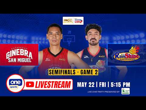 LIVE: BRGY. GINEBRA vs RAIN OR SHINE | PBA SEASON 50 COMMISSIONER’S CUP SEMIS | MAY 22, 2026 thumbnail