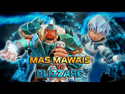 Boboiboy Blizzard vs Mas Mawais | Fight Scene Compilation thumbnail