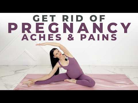 Full Body Pregnancy Stretch Routine | Eliminate Hip, Back & Pelvic Aches thumbnail