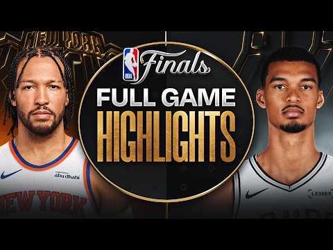 #3 KNICKS at #2 SPURS | NBA FINALS GAME 1 HIGHLIGHTS | June 3, 2026 thumbnail