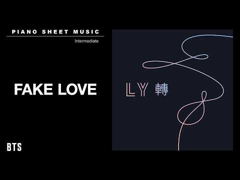 PIANO SHEET MUSIC : BTS (방탄소년단) ‘FAKE LOVE’ | Intermediate thumbnail