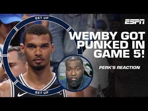 WEMBY GOT PUNKED 😧 - Big Perk after the Spurs lose WCF Game 5 vs. OKC | Get Up thumbnail